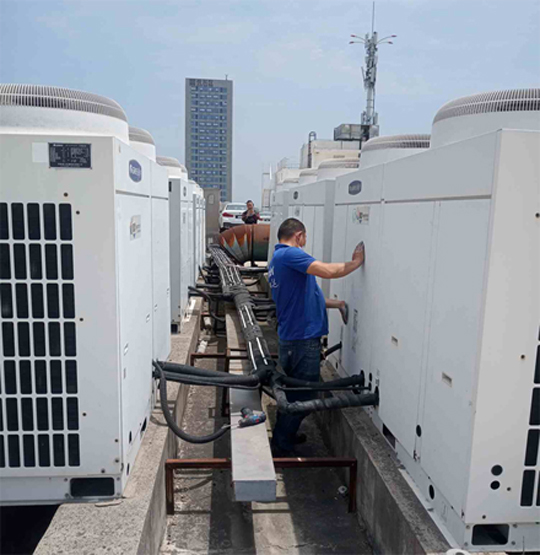 大观中央空调制热和不制冷系统维修方法